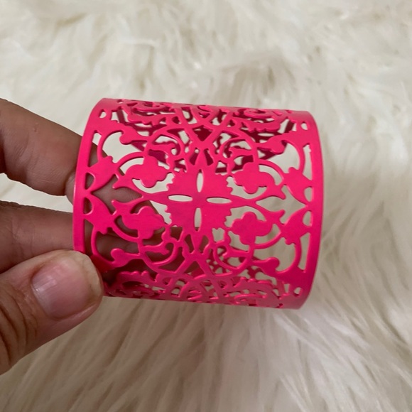 2/$10!!! Neon pink cuff bracelet - Picture 3 of 3